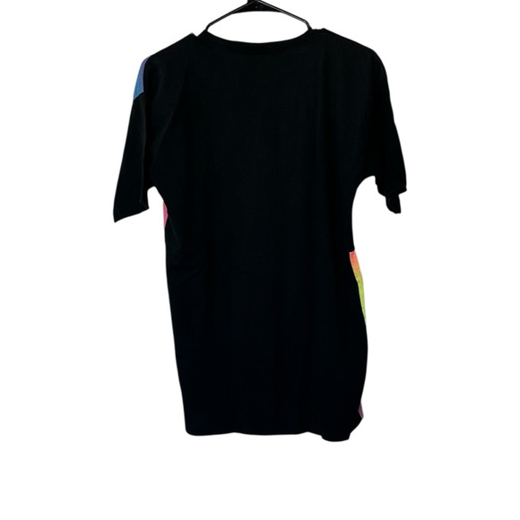 VTG Feathers International Single Stitch T-Shirt Marco Island Size L Neon Black - Picture 2 of 9